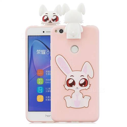 Cute Rabbit Soft 3D Climbing Doll Stand Soft Case for Huawei P8 Lite 2017 / P9 Honor 8 Nova Lite