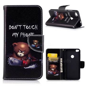 Chainsaw Bear Leather Wallet Case for Huawei P8 Lite 2017 / Honor 8 Lite / Nova Lite / P9 Lite 2017
