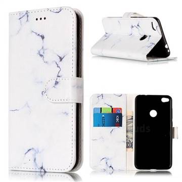 Soft White Marble PU Leather Wallet Case for Huawei P8 Lite 2017 / Honor 8 Lite / Nova Lite / P9 Lite 2017