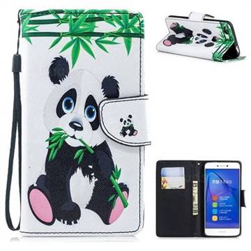 Panda PU Leather Wallet Phone Case for Huawei P8 Lite 2017 / P9 Honor 8 Nova Lite