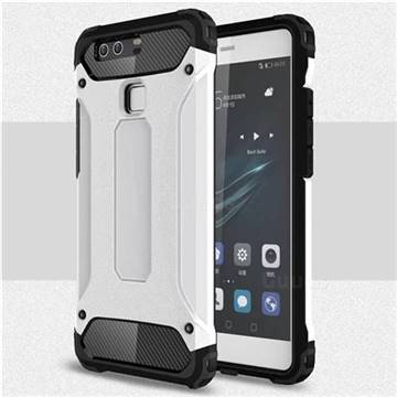 King Kong Armor Premium Shockproof Dual Layer Rugged Hard Cover for Huawei P9 - White