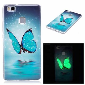 Butterfly Noctilucent Soft TPU Back Cover for Huawei P9 Lite P9lite