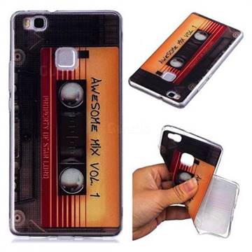 Retro Cassette Tape Super Clear Soft TPU Back Cover for Huawei P9 Lite G9 Lite