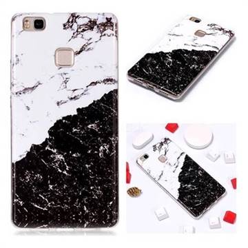 Black and White Soft TPU Marble Pattern Phone Case for Huawei P9 Lite G9 Lite