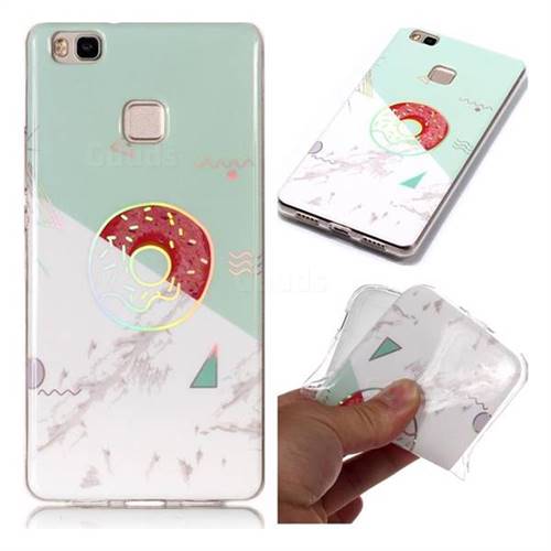 Donuts Marble Pattern Bright Color Laser Soft TPU Case for Huawei P9 Lite G9 Lite
