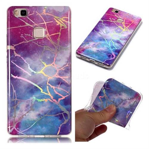 Dream Sky Marble Pattern Bright Color Laser Soft TPU Case for Huawei P9 Lite G9 Lite