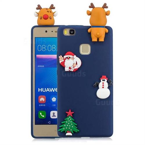 Navy Elk Christmas Xmax Soft 3D Silicone Case for Huawei P9 Lite G9 Lite