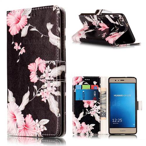 Azalea Flower PU Leather Wallet Case for Huawei P9 Lite P9lite