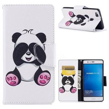 Lovely Panda Leather Wallet Case for Huawei P9 Lite G9 Lite
