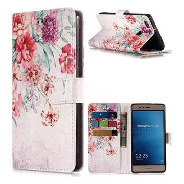 Vintage Rose Flower PU Leather Wallet Phone Case for Huawei P9 Lite G9 Lite