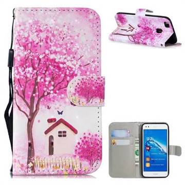 Tree House 3D Painted Leather Wallet Phone Case for Huawei P9 Lite G9 Lite