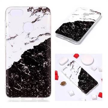 Black and White Soft TPU Marble Pattern Phone Case for Huawei P9 Lite Mini (Y6 Pro 2017)