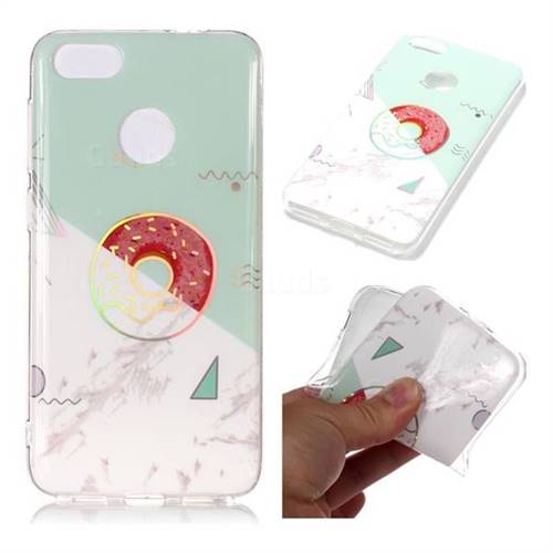 Donuts Marble Pattern Bright Color Laser Soft TPU Case for Huawei P9 Lite Mini (Y6 Pro 2017)