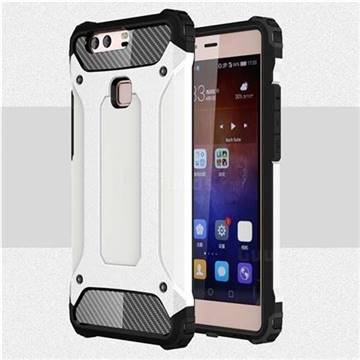 King Kong Armor Premium Shockproof Dual Layer Rugged Hard Cover for Huawei P9 Plus P9plus - White