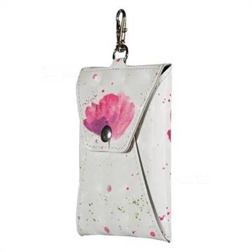 Watercolor Universal Rectangle Cell Phone Headset Earphone Data Cable Coin Storage Bag