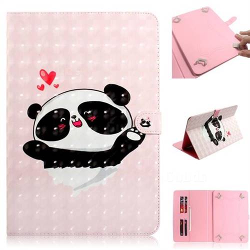 Heart Cat 3D Painted Universal 8 inch Tablet Flip Folio Stand Leather Wallet Tablet Case Cover