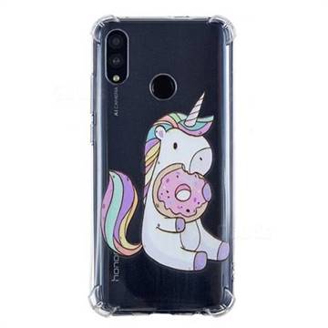 Donut Unicorn Anti-fall Clear Varnish Soft TPU Back Cover for Huawei P Smart (2019)