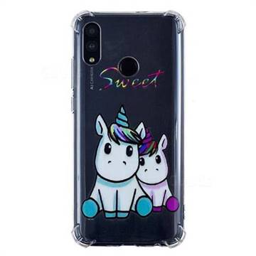 Sweet Unicorn Anti-fall Clear Varnish Soft TPU Back Cover for Huawei P Smart (2019)