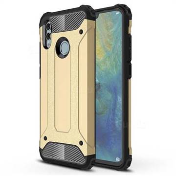 King Kong Armor Premium Shockproof Dual Layer Rugged Hard Cover for Huawei P Smart (2019) - Champagne Gold