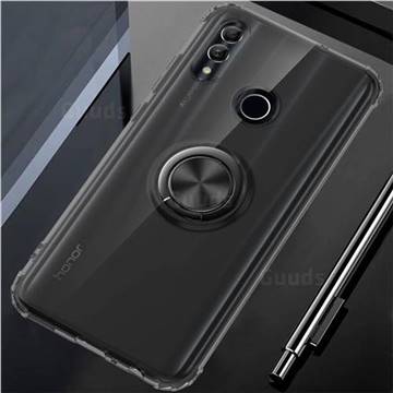 Anti-fall Invisible Press Bounce Ring Holder Phone Cover for Huawei P Smart (2019) - Elegant Black