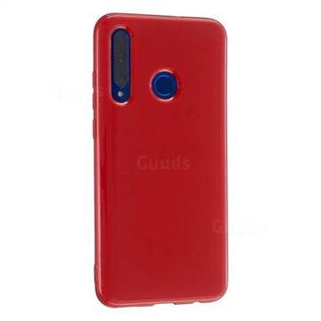 2mm Candy Soft Silicone Phone Case Cover for Huawei P Smart (2019) - Hot Red