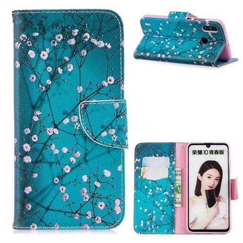 Blue Plum Leather Wallet Case for Huawei P Smart (2019)