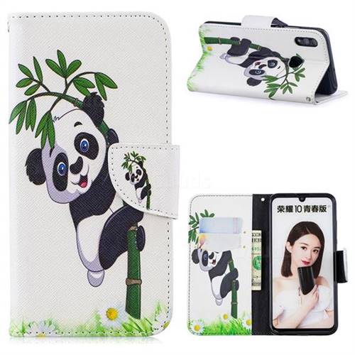 Bamboo Panda Leather Wallet Case for Huawei P Smart (2019)