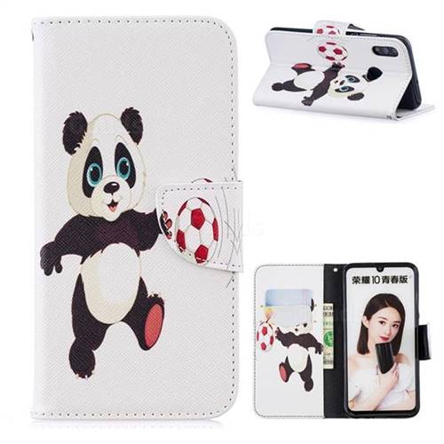 Football Panda Leather Wallet Case for Huawei P Smart (2019)