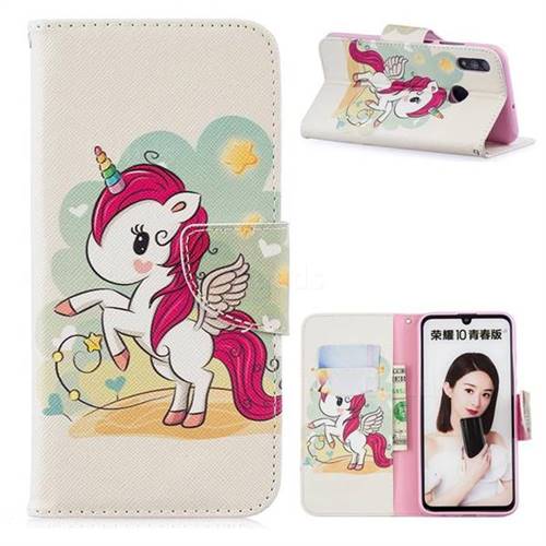Cloud Star Unicorn Leather Wallet Case for Huawei P Smart (2019)