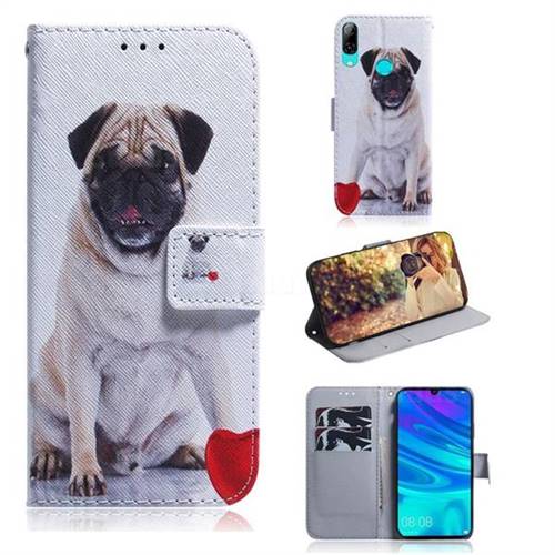 Pug Dog PU Leather Wallet Case for Huawei P Smart (2019)