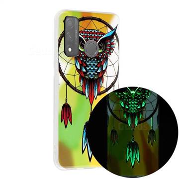 Owl Wind Chimes Noctilucent Soft TPU Back Cover for Huawei P Smart (2020)