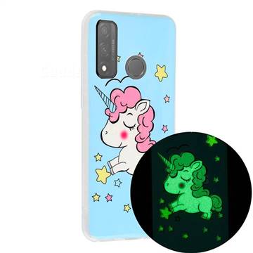 Stars Unicorn Noctilucent Soft TPU Back Cover for Huawei P Smart (2020)