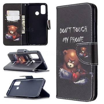 Chainsaw Bear Leather Wallet Case for Huawei P Smart (2020)
