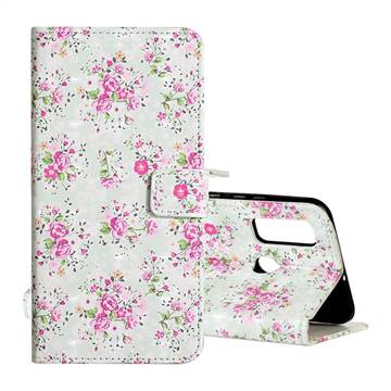 Roses Flower 3D Painted Leather Phone Wallet Case for Huawei P Smart (2020)