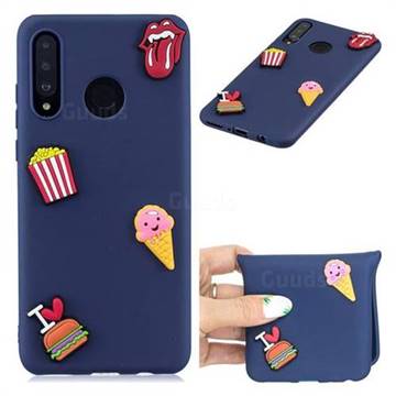 I Love Hamburger Soft 3D Silicone Case for Huawei P Smart+ (2019)