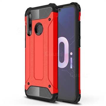 King Kong Armor Premium Shockproof Dual Layer Rugged Hard Cover for Huawei P Smart+ (2019) - Big Red