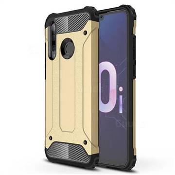 King Kong Armor Premium Shockproof Dual Layer Rugged Hard Cover for Huawei P Smart+ (2019) - Champagne Gold
