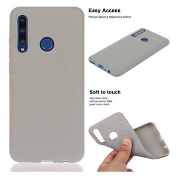 Soft Matte Silicone Phone Cover for Huawei P Smart+ (2019) - Gray