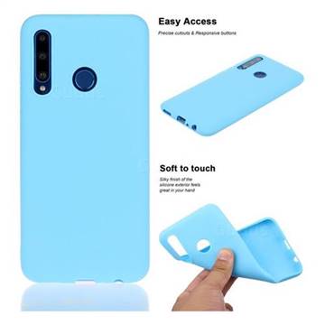 Soft Matte Silicone Phone Cover for Huawei P Smart+ (2019) - Sky Blue