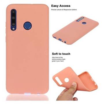 Soft Matte Silicone Phone Cover for Huawei P Smart+ (2019) - Coral Orange