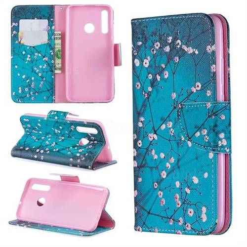 Blue Plum Leather Wallet Case for Huawei P Smart+ (2019)