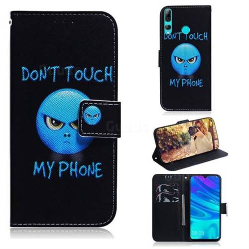 Not Touch My Phone PU Leather Wallet Case for Huawei P Smart+ (2019)