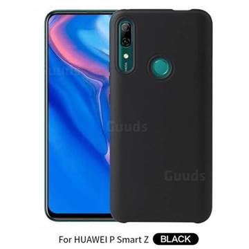 Howmak Slim Liquid Silicone Rubber Shockproof Phone Case Cover for Huawei P Smart Z (2019) - Black