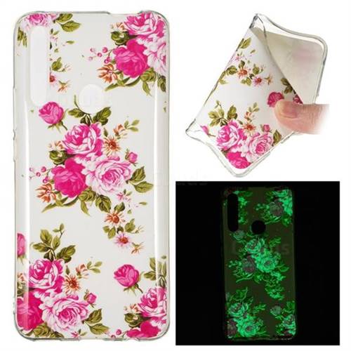 Peony Noctilucent Soft TPU Back Cover for Huawei P Smart Z (2019)