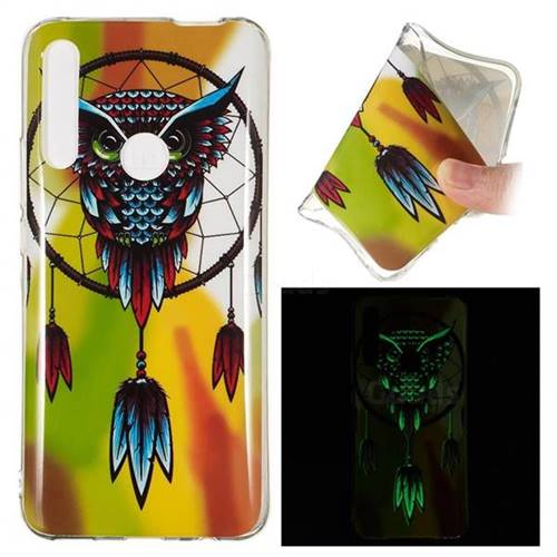 Owl Wind Chimes Noctilucent Soft TPU Back Cover for Huawei P Smart Z (2019)