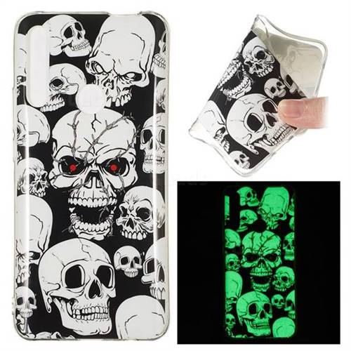Red-eye Ghost Skull Noctilucent Soft TPU Back Cover for Huawei P Smart Z (2019)