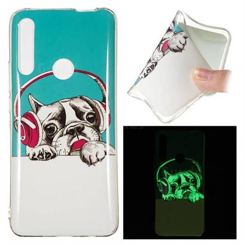 Headphone Puppy Noctilucent Soft TPU Back Cover for Huawei P Smart Z (2019)