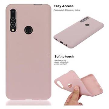 Soft Matte Silicone Phone Cover for Huawei P Smart Z (2019) - Lotus Color