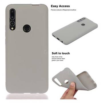 Soft Matte Silicone Phone Cover for Huawei P Smart Z (2019) - Gray