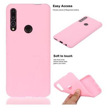 Soft Matte Silicone Phone Cover for Huawei P Smart Z (2019) - Rose Red